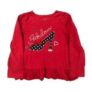 Kids headquarters size 5 red long sleeve shirt